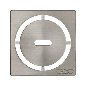 KERDI-DRAIN GRATE KIT 4" BRUSHED NICKEL PURE