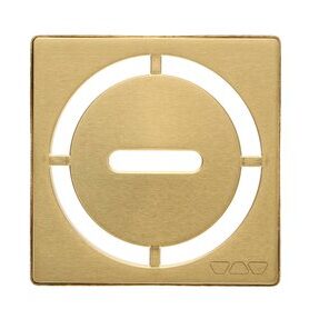 KERDI-DRAIN GRATE KIT 4" BR VINTAGE GOLD PURE