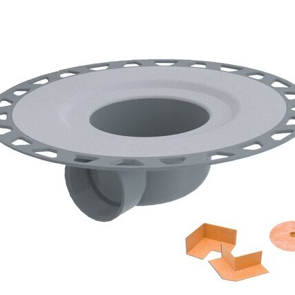 KERDI-DRAIN PVC HORIZ OUTLET - NO CORNERS/SEALS
