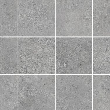 MOSAIC CLAY (SQUARE) GREY - TEXTURED STONE - 2x2