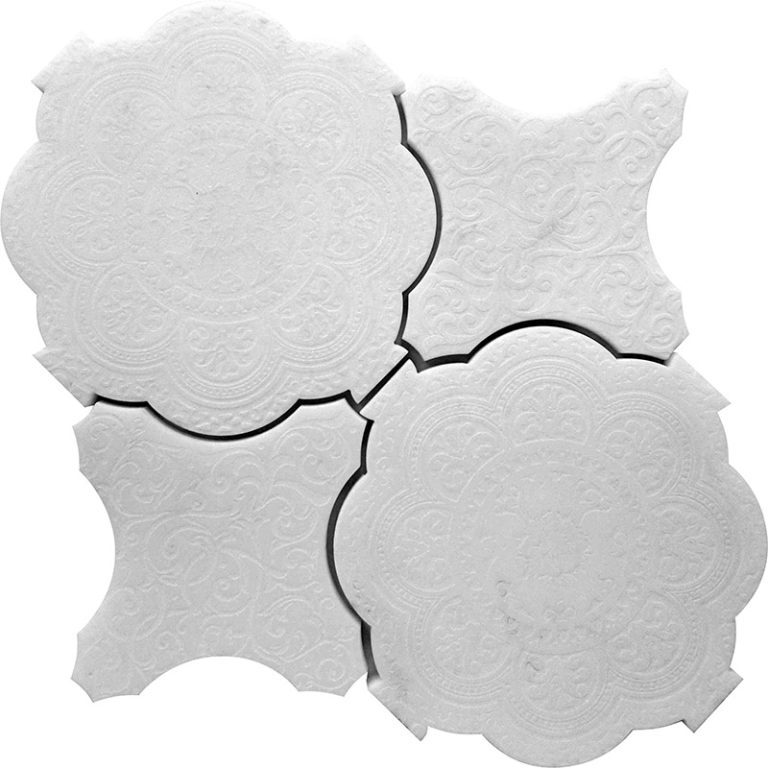 Pantheon Floreale White - Mir Mosaic - PFL WHITE