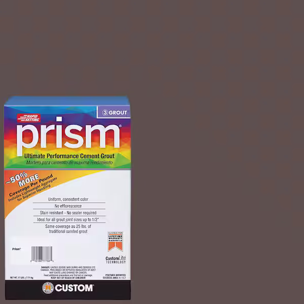 Prism #647 Brown Velvet 17 lb. Ultimate Performance Grout