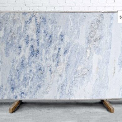 Sky Blue Polished Marble Slab Random 1 1/4