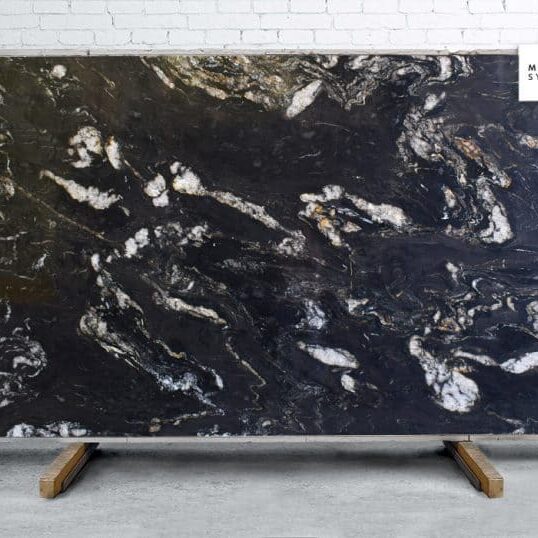 Marble Systems - Titanium Polished Granite Slab Random 1 1/4 - SL90493