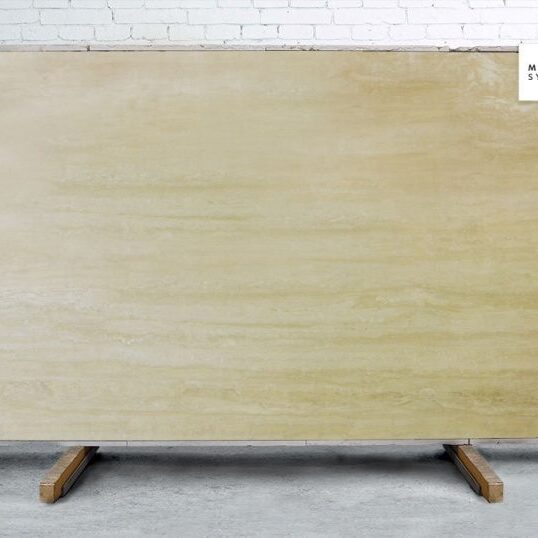 Marble Systems - Roman Travertine Vein Cut Polished Travertine Slab Random 1 1/4 - SL90679