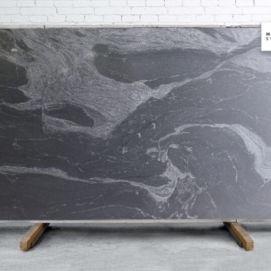 Marble Systems - American Black Leather Granite Slab Random 1 1/4 - SL90868