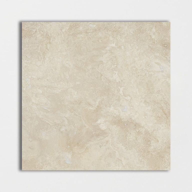 Marble Systems - Ivory Honed Filled Travertine Tile 12x12 - TL10482