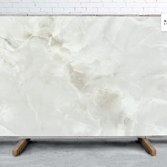 Marble Systems - Marea White Polished Porcelain Slab 47 1/4x94 1/2 - TL17789