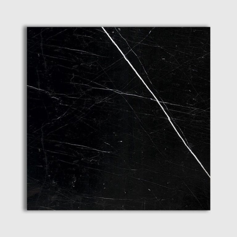 Marble Systems - Black Polished Marble Tile 5 1/2x5 1/2 - TL90212