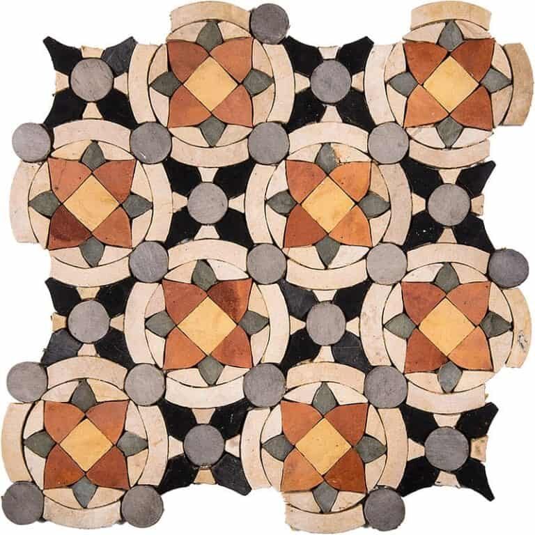 Marble Systems - Mahdia Honed Limestone Mosaic 11 5/8x11 5/8 - WBA10051