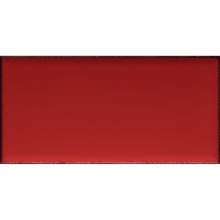 Marble Systems - Red Glossy Ceramic Tile 4x8 - WIS12195