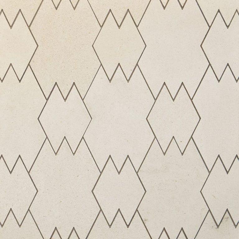 Marble Systems - Tappeti Champagne Honed Limestone Waterjet Decos 8x10 21/32 - XTA03001