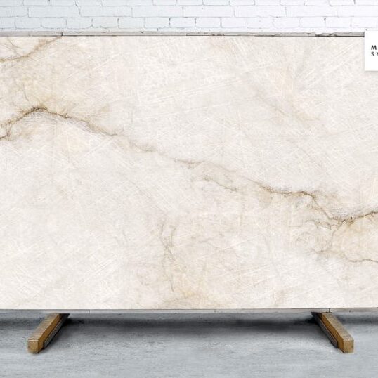 Marble Systems - Quarzo A Lappato Lucido Porcelain Slab 64x128 - YEM00922