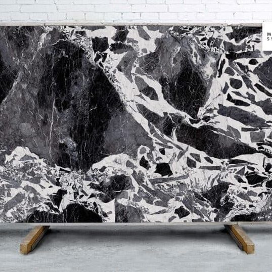 Marble Systems - Nero Antico B Natural Porcelain Slab 64x128 - YEM00930