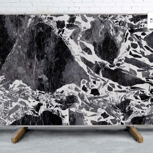 Marble Systems - Nero Antico B Lappato Lucido Porcelain Slab 64x128 - YEM00932