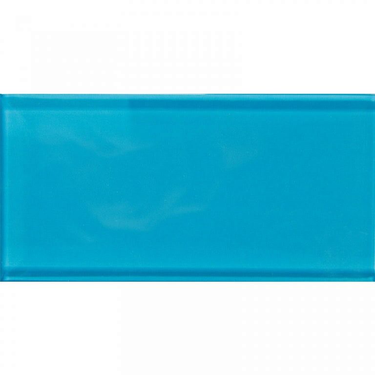 Turquoise Cloud Gloss - Mir Mosaic - A-042 3x6