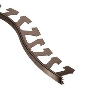 JOLLY-RADIUS EDGE TRIM 1/2" ALUM ANTQ BRONZE 10'