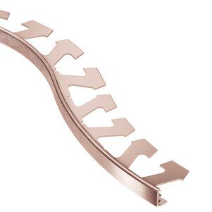 JOLLY-RADIUS EDGE TRIM 1/2" ALUM BRUSH COPPER