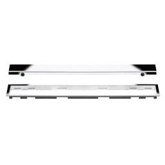 KERDI-LINE 3/4" Frame 20" Solid Grate Chrome