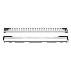 KERDI-LINE 3/4" Frame 28" Perforated Grate Chrome