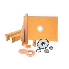 KERDI-SHOWER-KIT 38" x 60" ABS Flange 2" with Stainless Steel Grate