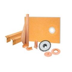 KERDI-SHOWER-KIT 38" x 60" Offset ABS Flange 2"