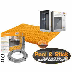 All in One Floor Heating Kit with 53 sq ft Cable