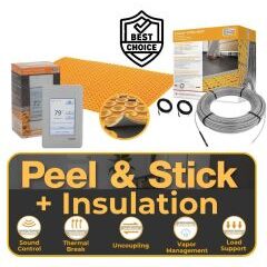 All in One Floor Heating Kit with 73 sq ft Cable