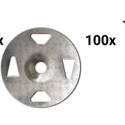 KERDI-BOARD 1-5/8" SCREWS (100) + WASHERS (100)