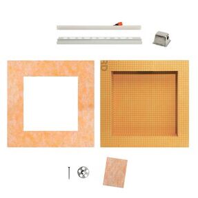 KERDI-BOARD-SNLT 12X12 NICHE WARM WHITE W/FRAME