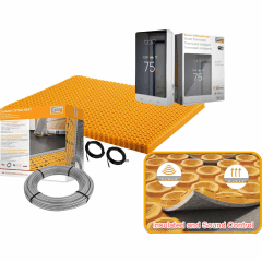 All in One Floor Heating Kit with 64 sq ft Cable